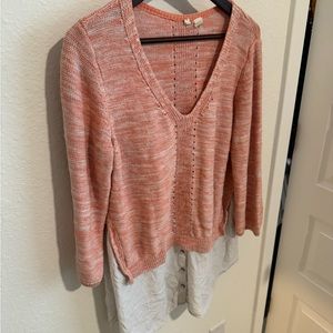 Anthropologie - Moth - Layered Knit Blouse